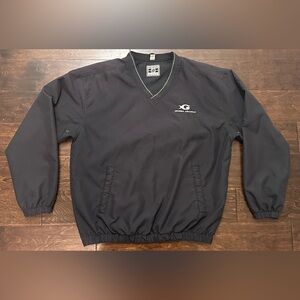 Vintage Men’s Georgia Aquarium Navy Blue Employee Windshirt Pullover- Medium